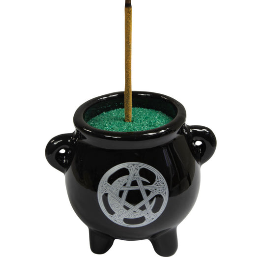 Ceramic mini Celtic cauldron