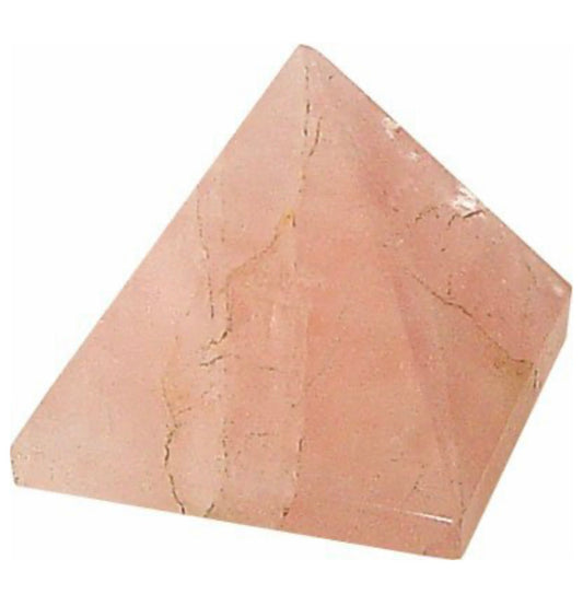 Rose Quartz Pyramid stone (25mm-30mm)