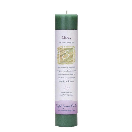 Reiki charged money candle