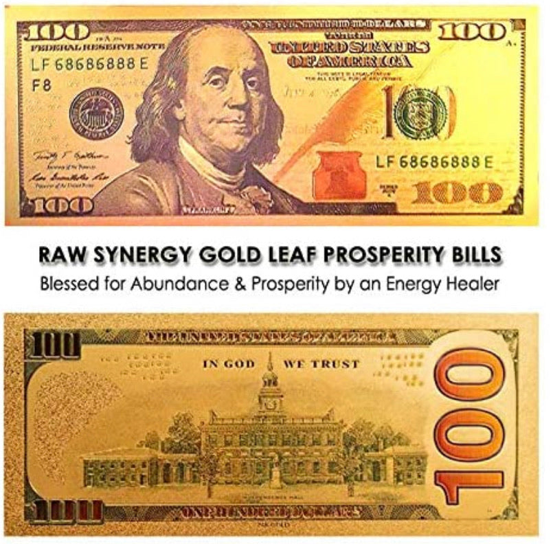 Prosperity $100 Gold Leaf Bills