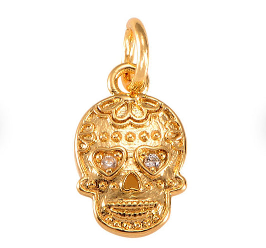 Dainty skull charm