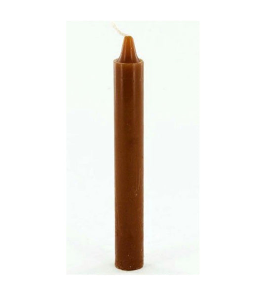 Household taper brown candle