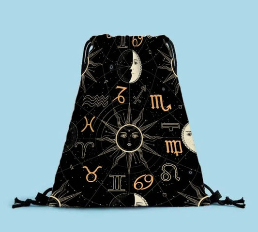 Sun and Moon Drawstring Bag