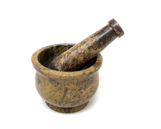 Stone Mortar and Pestle (Natural)