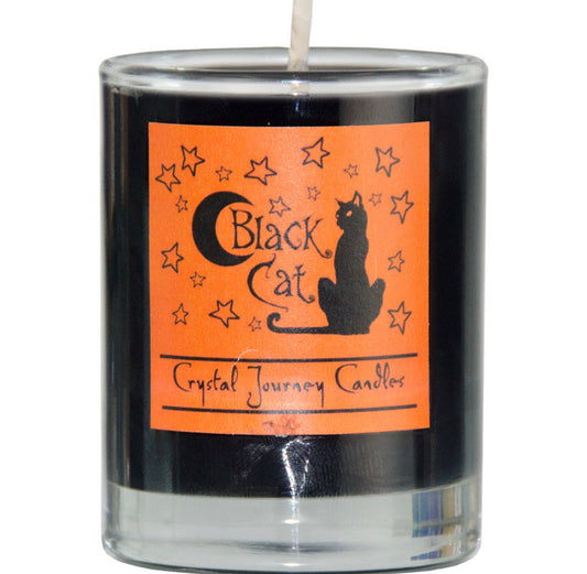 Black cat candle