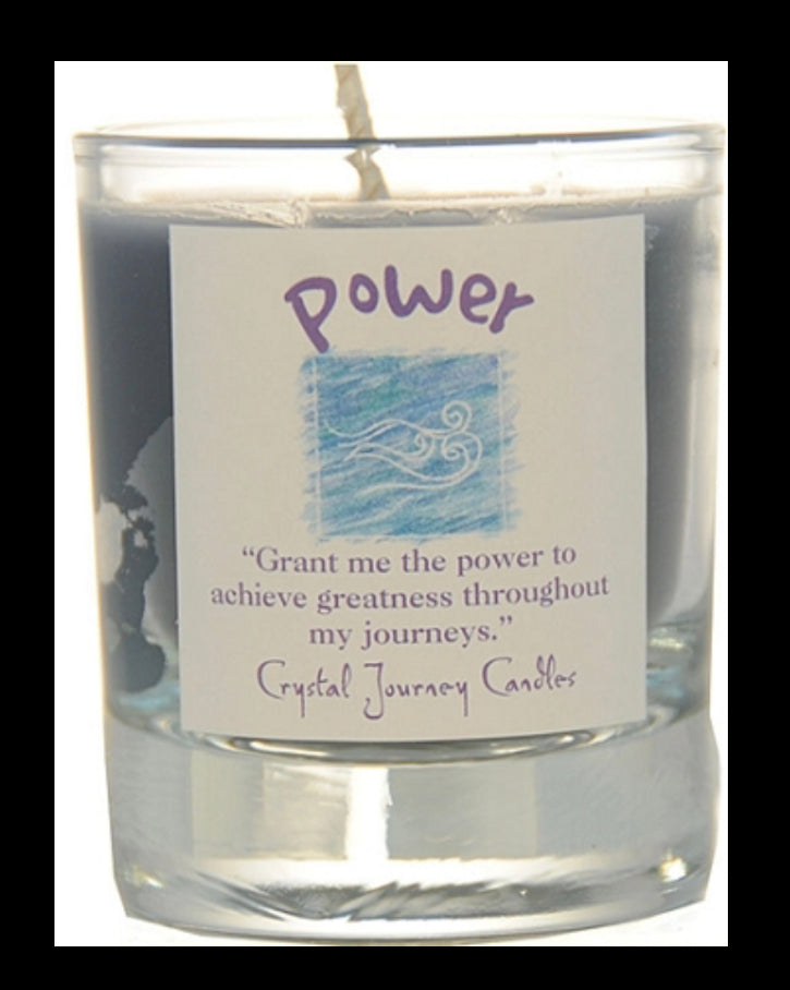 Power reiki charged candle