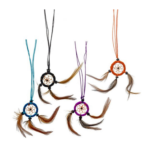 Dreamcatchers Necklaces w/ Adjustable Cord Asst'd Colors