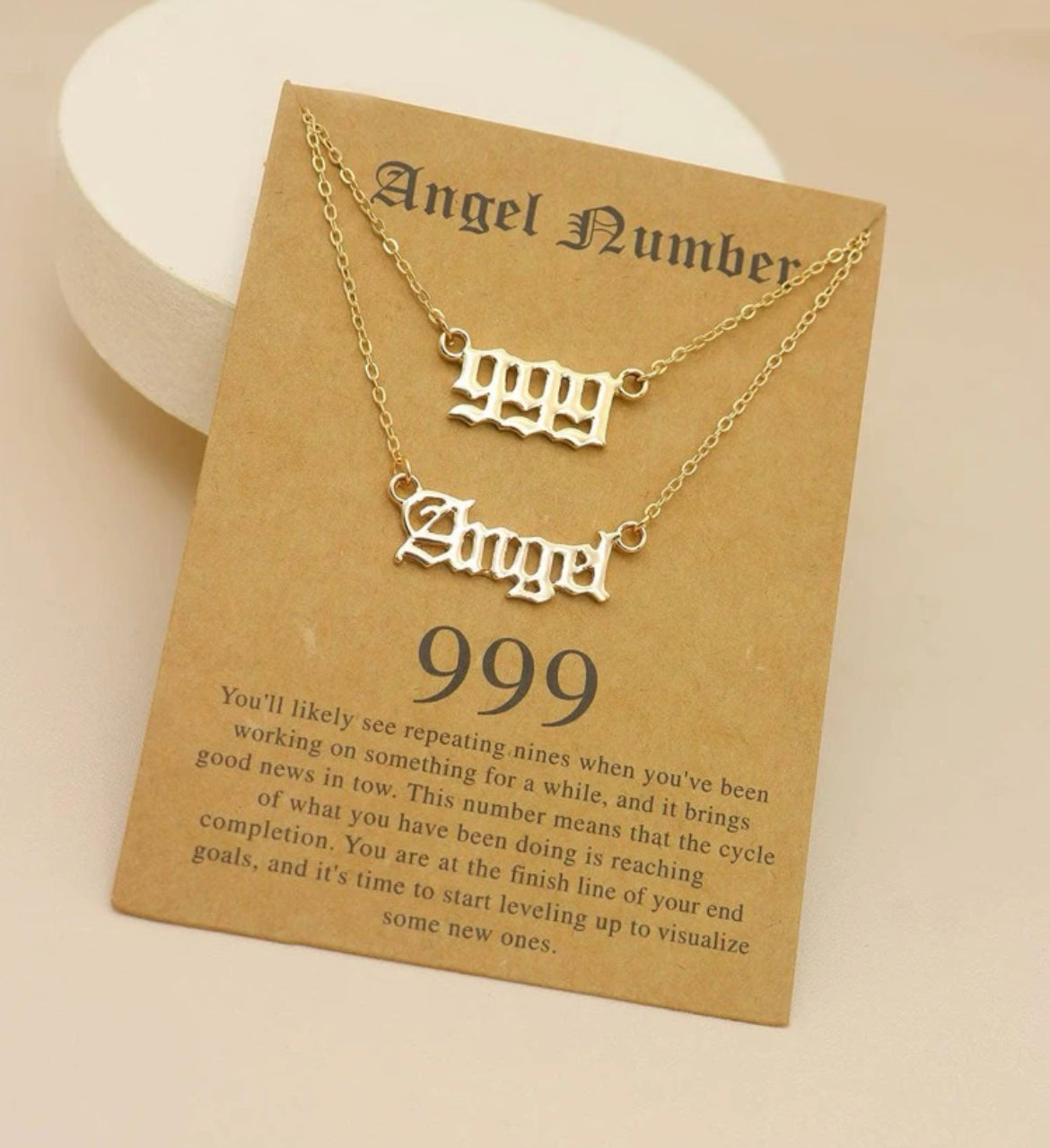 999 Angel necklace