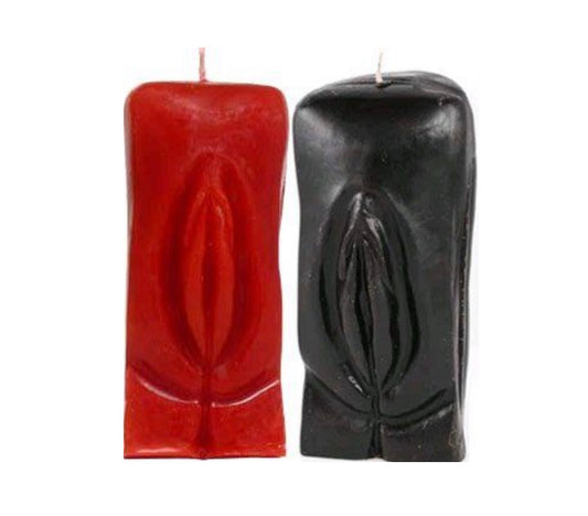 Black vagina candle