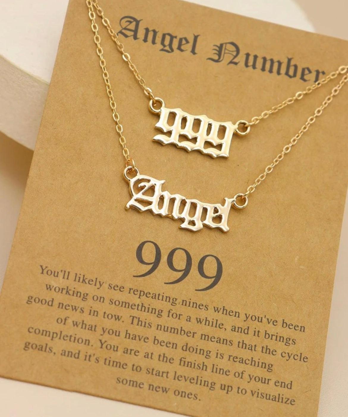 999 Angel necklace