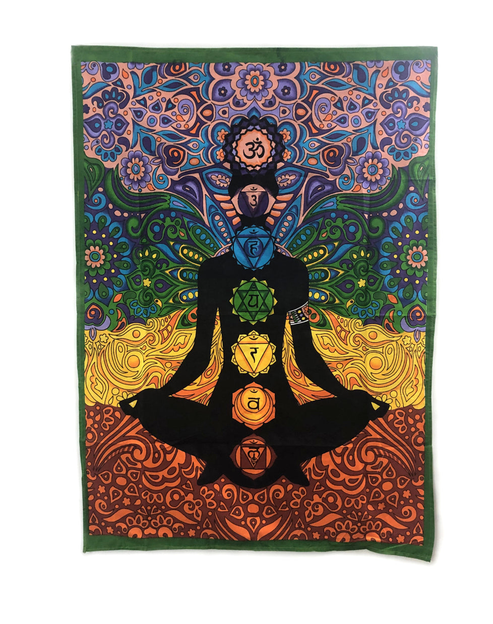 7 chakra Yoga tapestry