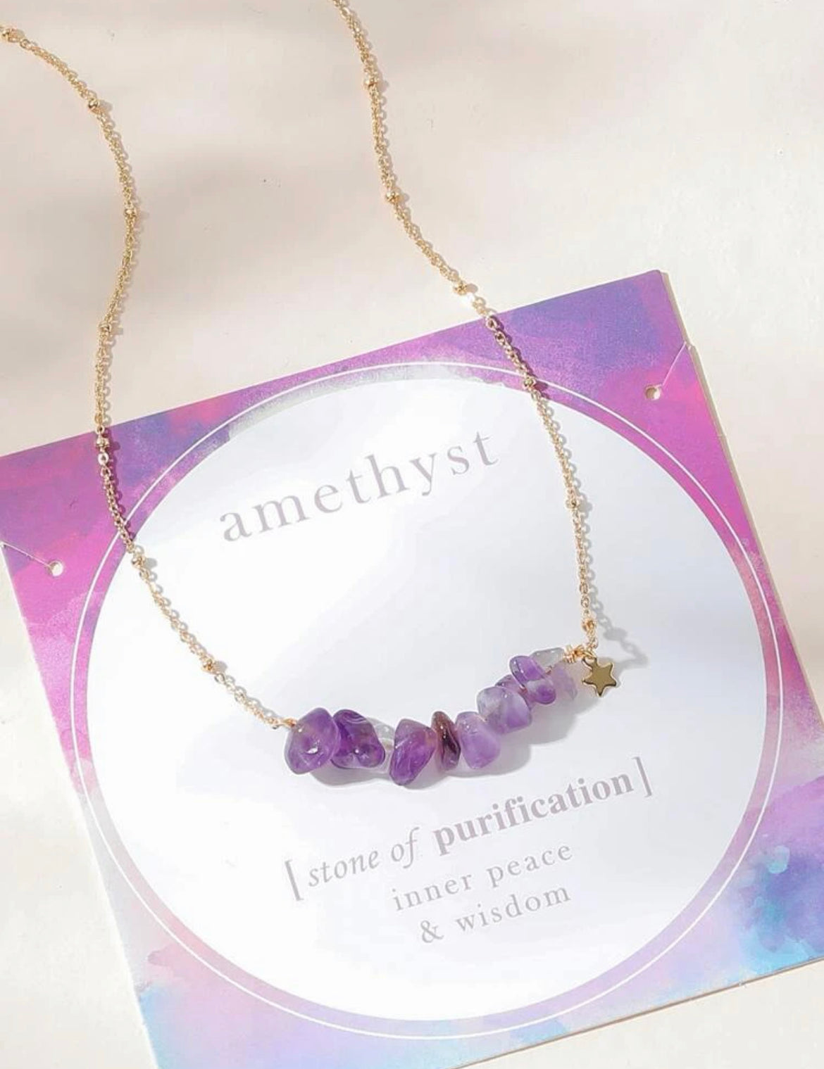 Amethyst necklace