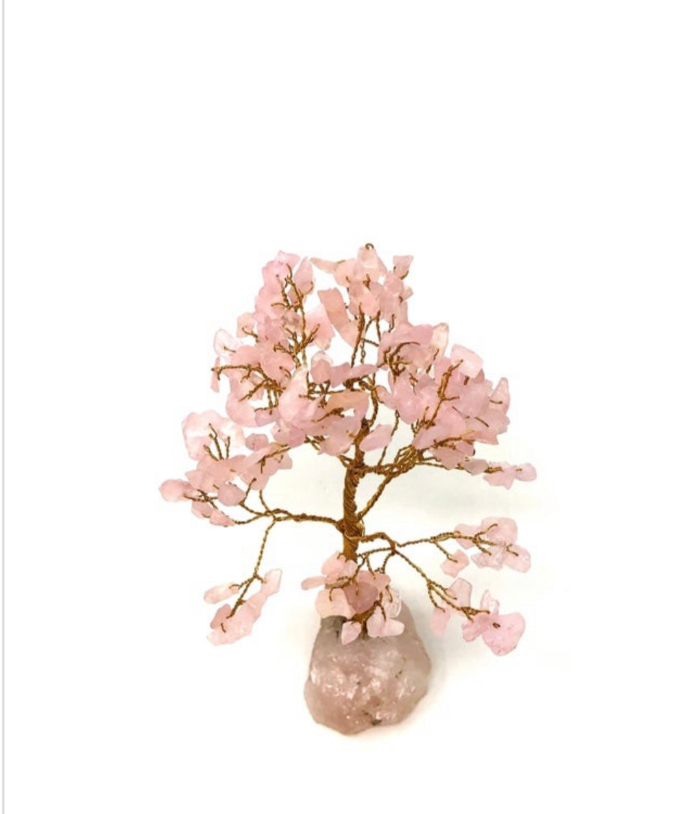 Rose Quartz love Tree Of Life(7 inch)